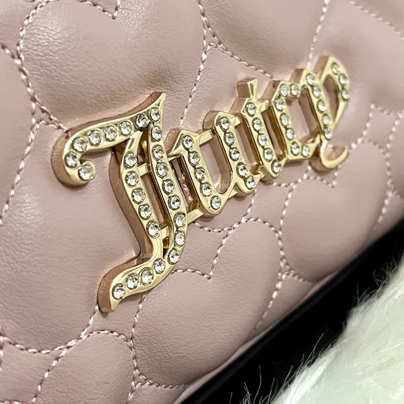 NWT Pink Juicy Couture Quilted Heart Handbag Gift Set - Picture 6 of 13
